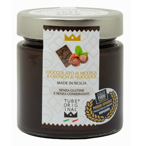 Crema al cioccolato di Modica & Crunch di nocciole